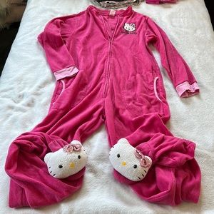 Hello Kitty adult footy onesie